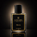 Bluvera long lasting fresh woody perfume for men elegant fragrance bottle