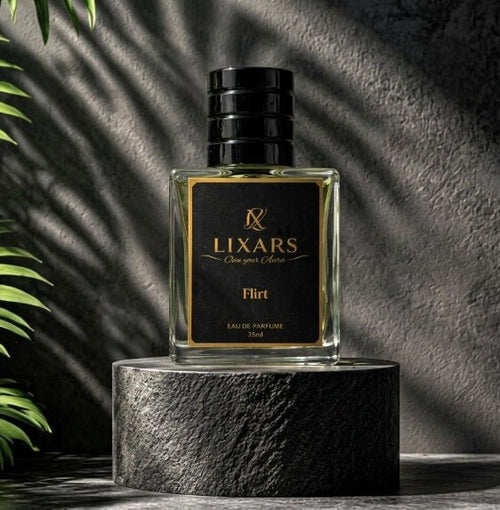 Flirt men’s perfume bottle woody spicy fragrance long lasting scent