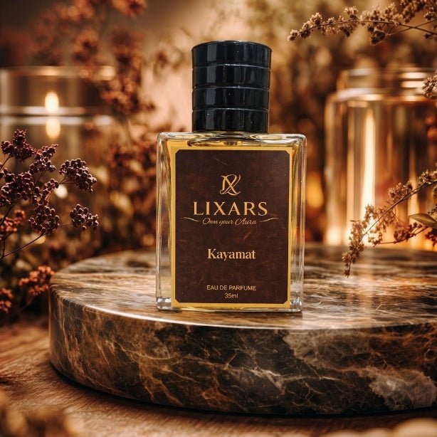 Kayamat Arabic style perfume with woody amber fragrance